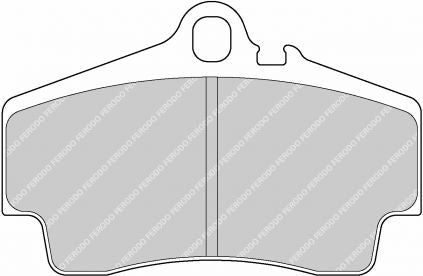 FERODO FDS1308 Задні гальмівні колодки DS Performance для PORSCHE Boxster (986 / 987) Photo-0