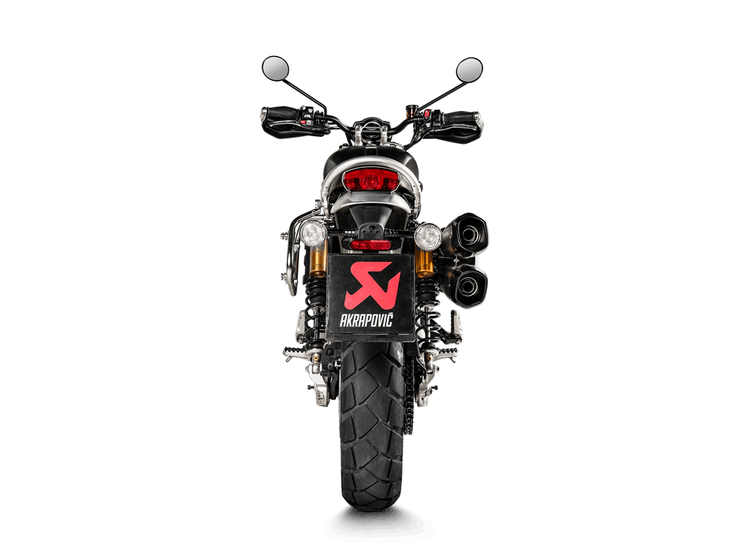 AKRAPOVIC S-T12SO3-HCQT Вихлопна система Slip-On Line (Titanium) Triumph Scrambler 1200 2019 - 2021 Photo-2