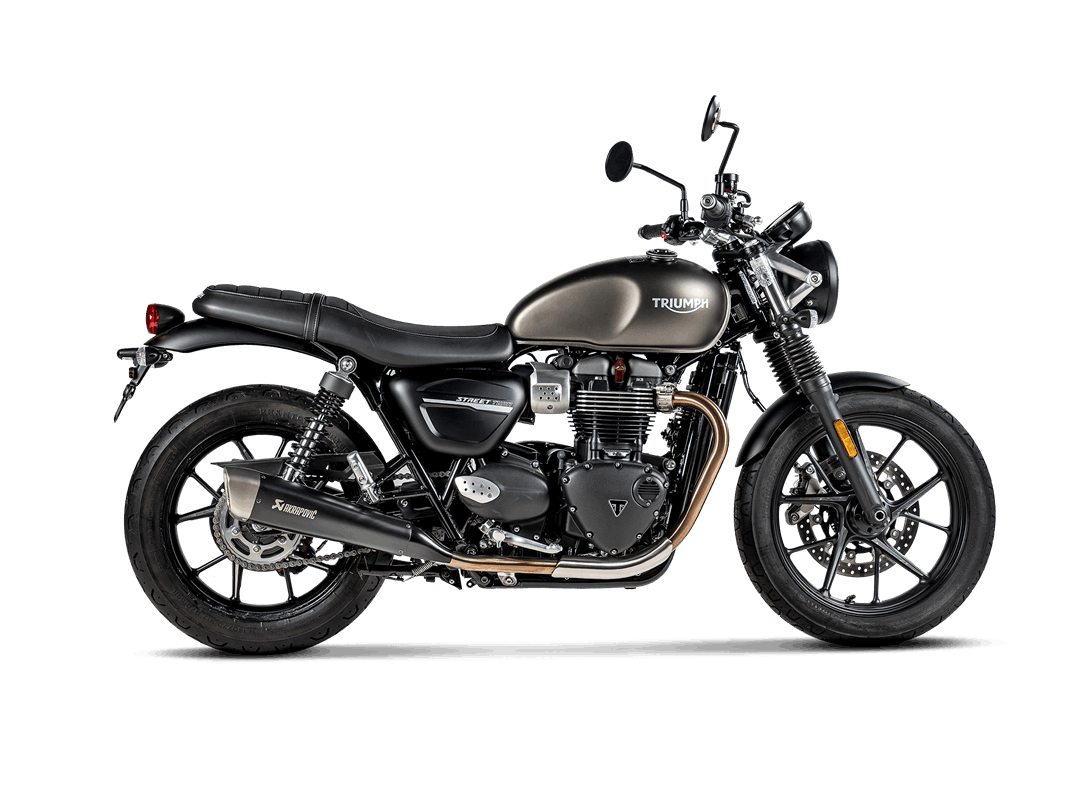 AKRAPOVIC S-T9SO2-HCQTBL Вихлопна система Slip-On Line (Titanium) для Triumph Street Twin 2016 - 2020 Photo-3