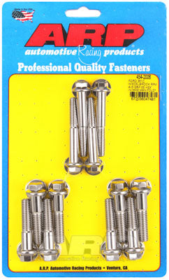 ARP 454-2006 Комплект болтів впускного колектора з нержавіючої сталі. шестигранний для FORD 351 Cleveland. з колектором повітряного зазору Edelbrock RPM Photo-0