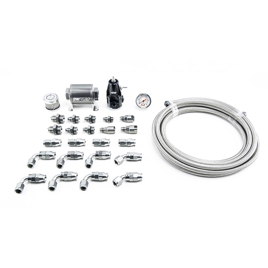 DEATSCHWERKS 6-608 Модуль насоса зворотний сантехнічний комплект SS PTFE DW400 для HONDA Civic 2001-15 Photo-0