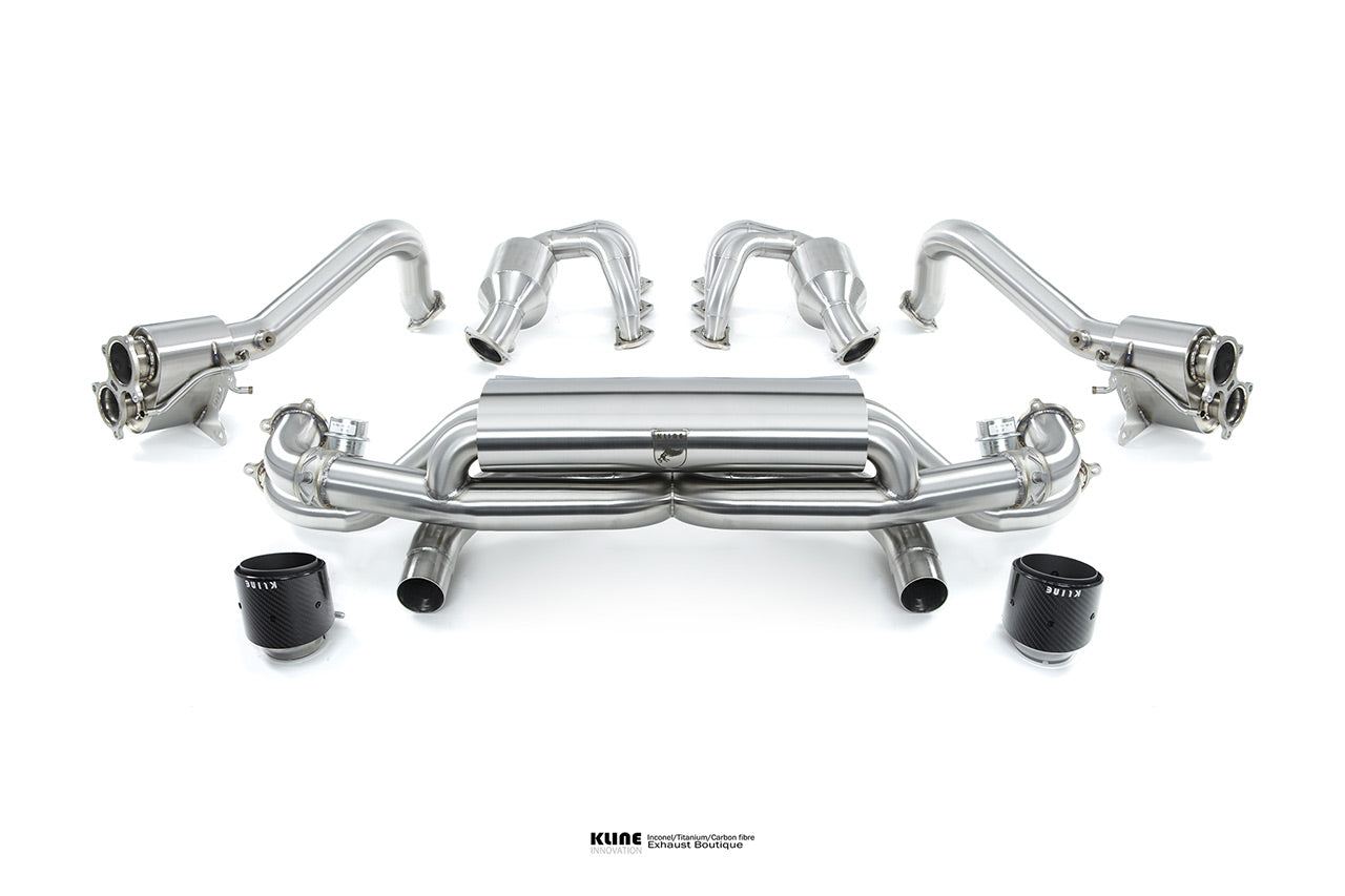 KLINE INNOVATION KL-POR-718CY-VALVE-RS-SS Valvetronic задня система нержавіюча сталь для PORSCHE 718/718S Photo-3