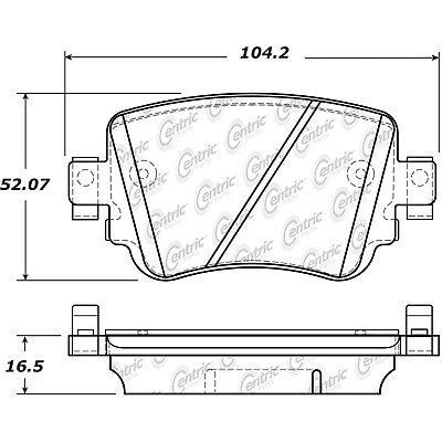 STOPTECH 105.17790 Гальмівні колодки Posiquiet зад VW Golf / GTi Mk7 15 272mm Rotors Photo-1