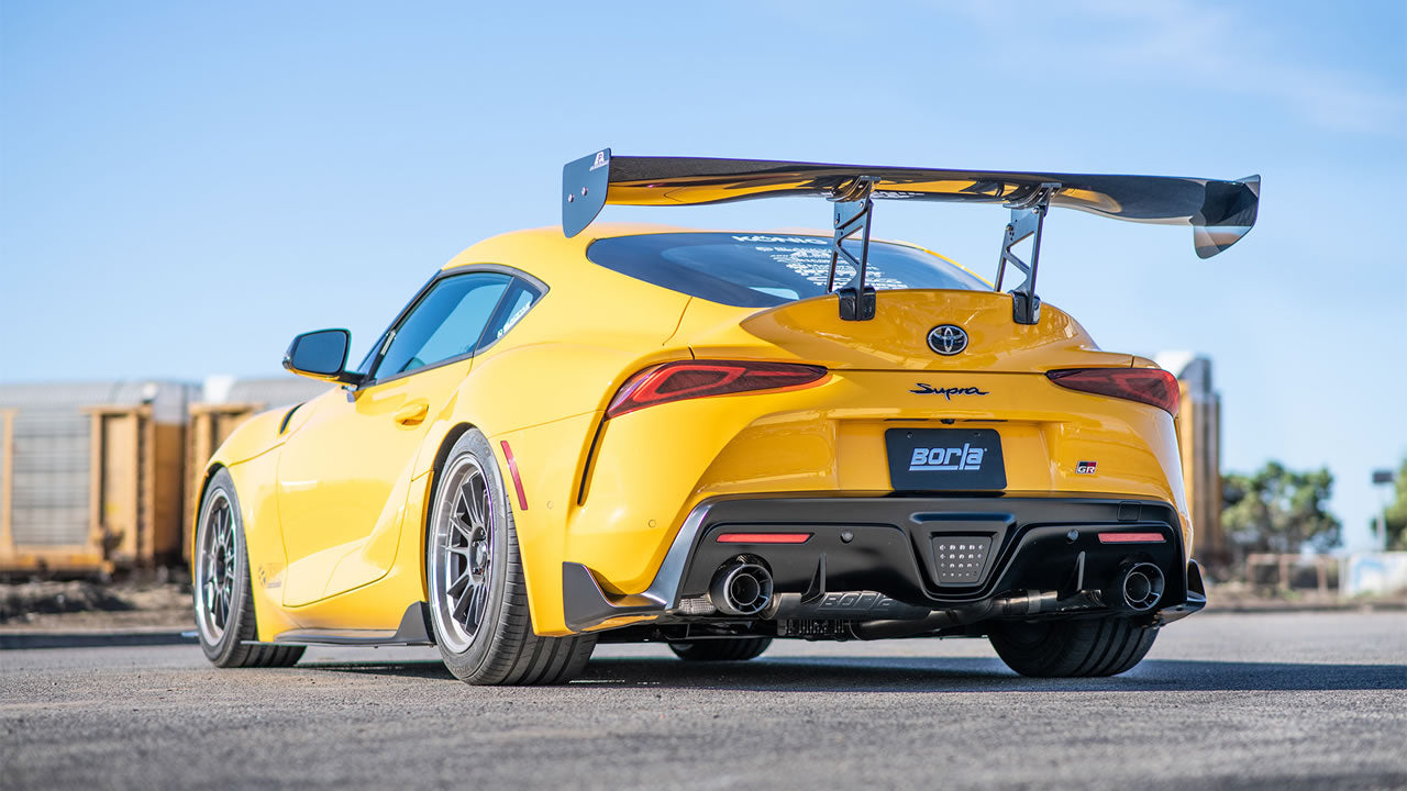 BORLA 140826CFBA Вихлопна система з карбоновими насадками для TOYOTA Supra 3.0L 2020 Photo-1
