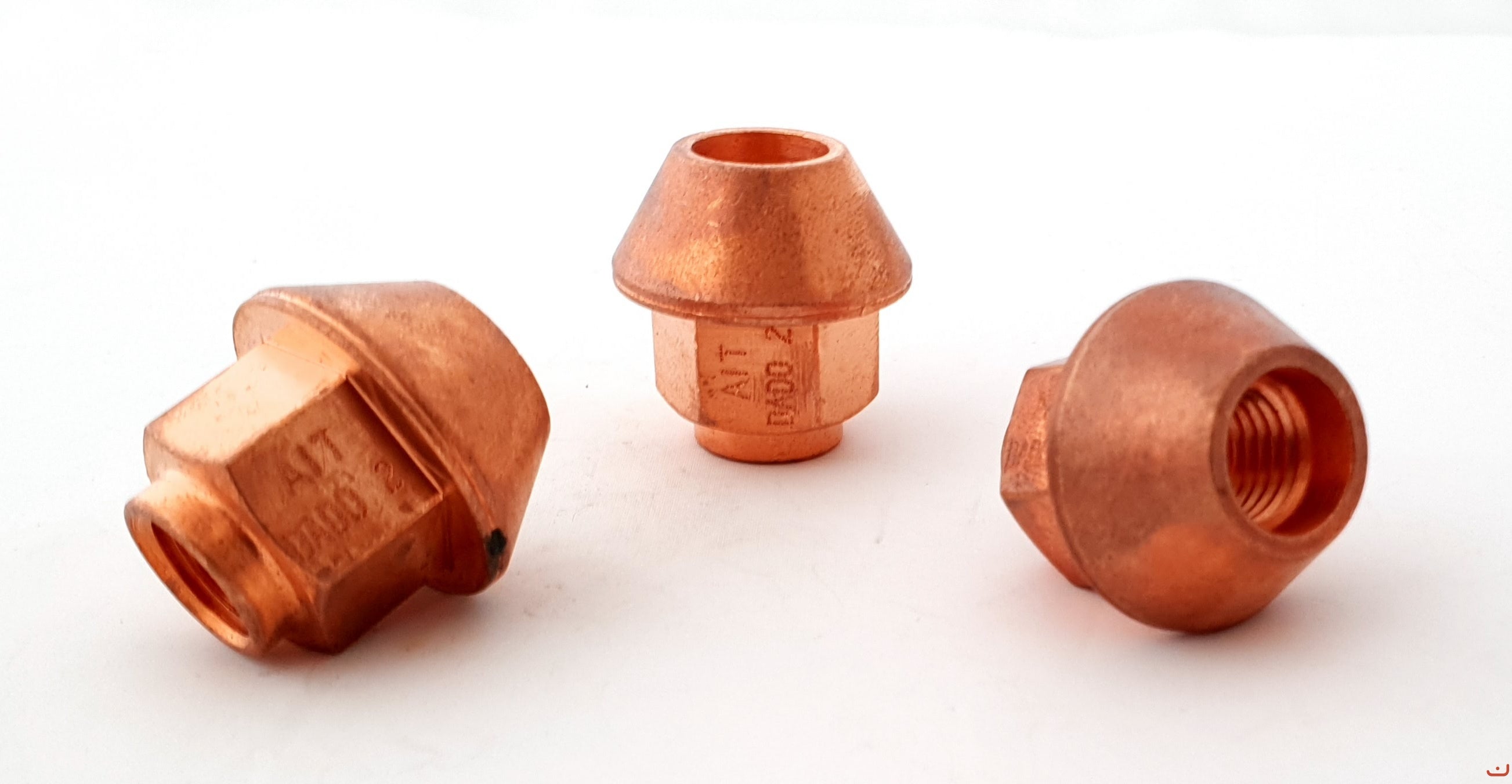 A.I.TECH AIT-DADO-2 Сталева обміднена гайка 12x1,5, ex 19mm, o.d. 28mm, конічна, загальна довжина 28,5mm Photo-1