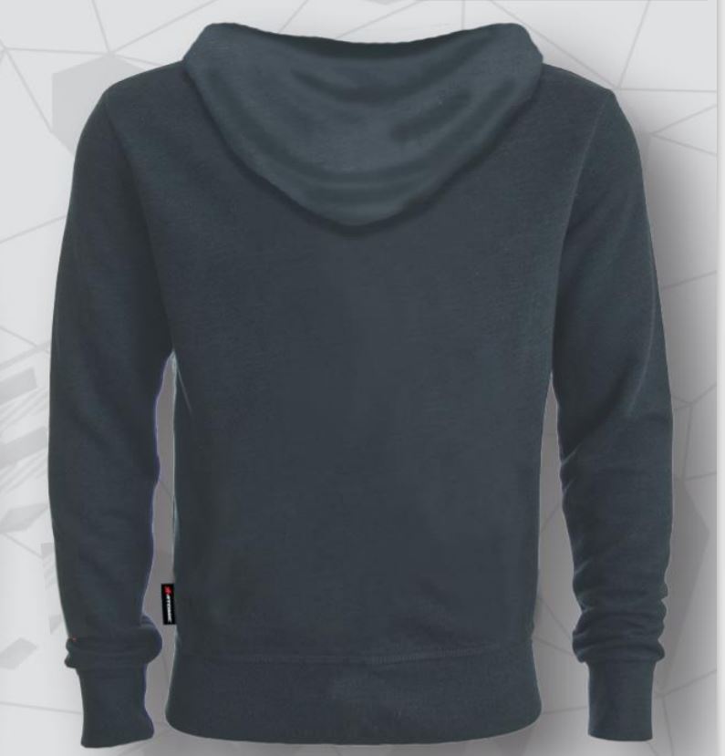 ATOMIC MOTORSPORT COLLECTION AMC-003-XXL Легкий худі на блискавці, темно-сірий, розмір XXL Photo-2