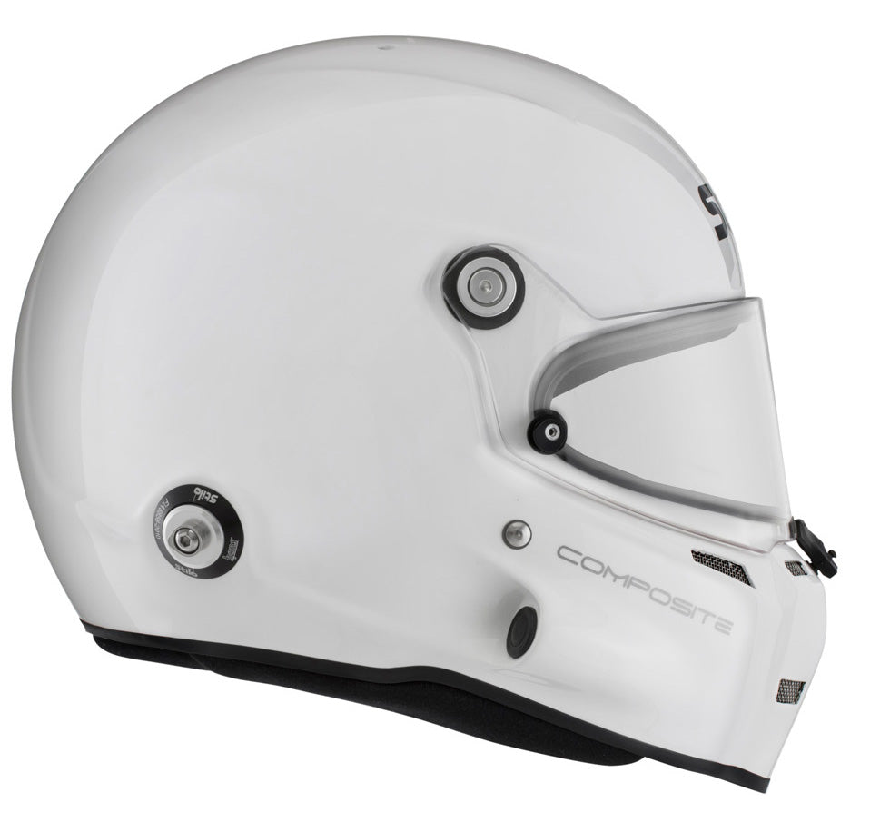 STILO AA0700CG2T570101 Шолом закритий ST5F COMPOSITE, вбудований мікрофон, HANS, SA2020 / FIA, білий / чорний, р-р 57 Photo-4