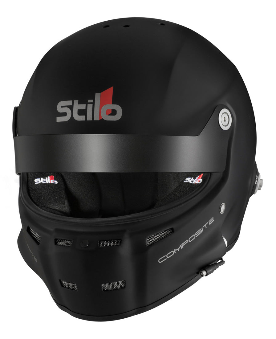 STILO AA0702CG2T570401 Шолом закритий ST5 GT COMPOSITE, вбудований мікрофон, HANS, SA2020 / FIA, чорний матовий, р-р 57 Photo-0