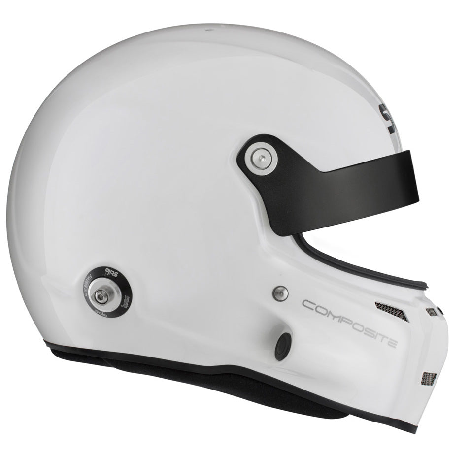 STILO AA0702CG2T570101 Шолом закритий ST5 GT COMPOSITE, вбудований мікрофон, HANS, SA2020 / FIA, білий / чорний, р-р 57 Photo-4