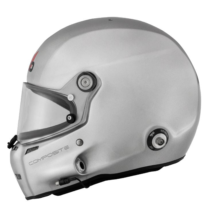 STILO AA0700CG2T54 Шолом закритий ST5F COMPOSITE, вбудований мікрофон, HANS, SA2020 / FIA, сірий, р-р 54 Photo-1