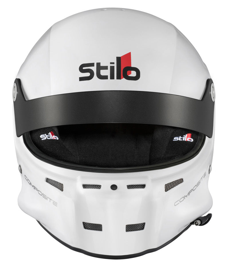 STILO AA0702CG2T590101 Шолом закритий ST5 GT COMPOSITE, вбудований мікрофон, HANS, SA2020 / FIA, білий / чорний, р-р 59 Photo-2