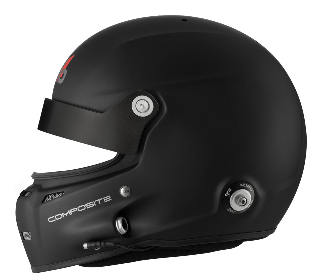 STILO AA0702CG2T540401 Шолом закритий ST5 GT COMPOSITE, вбудований мікрофон, HANS, SA2020 / FIA, чорний матовий, р-р 54 Photo-3