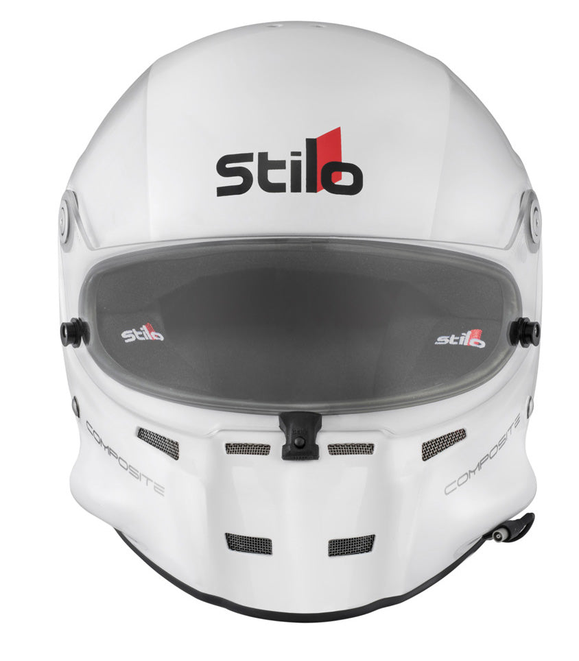 STILO AA0700CG2T590101 Шолом закритий ST5F COMPOSITE, вбудований мікрофон, HANS, SA2020 / FIA, білий / чорний, р-р 59 Photo-2