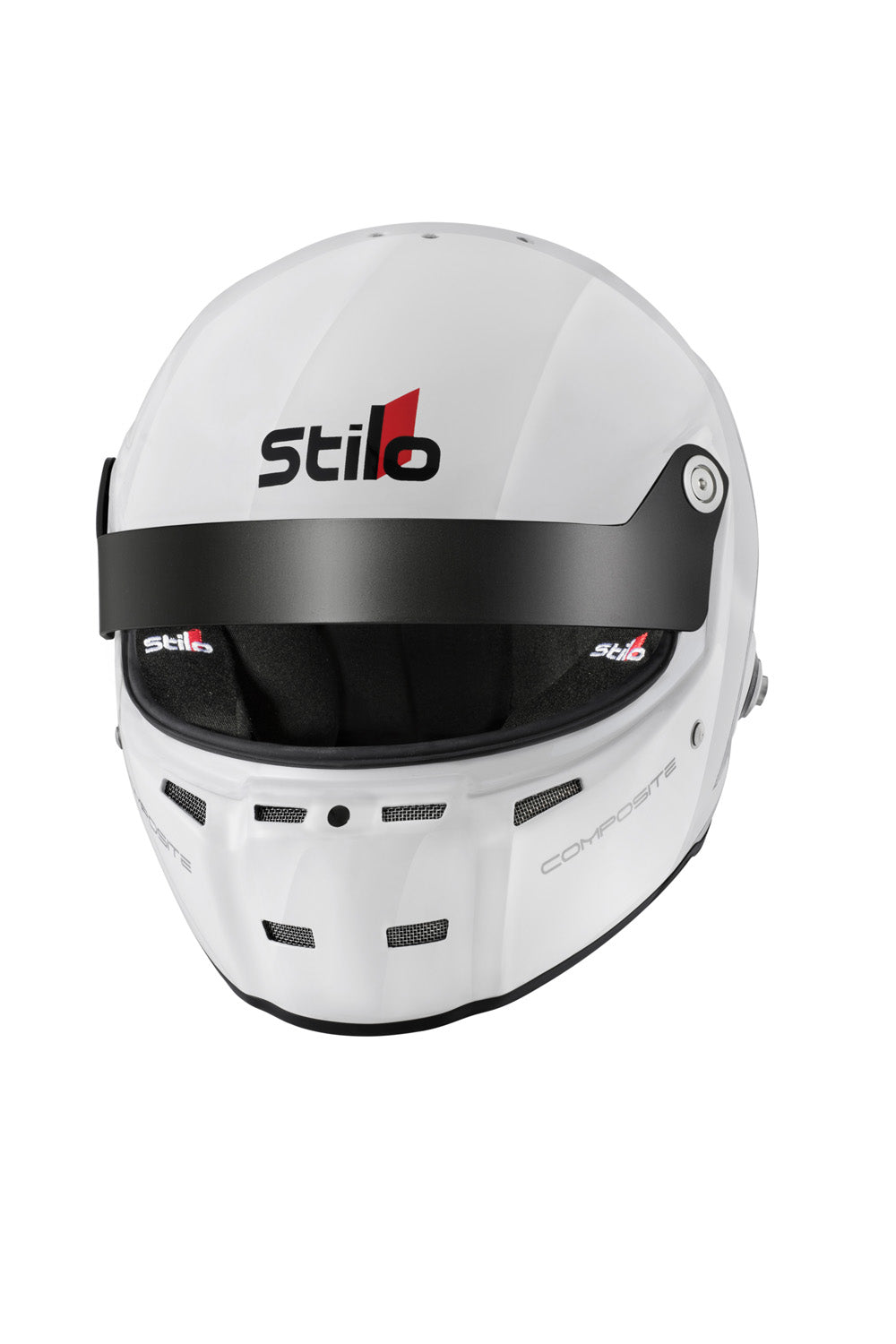 STILO AA0712AG2T630101 Шолом закритий для автоспорту ST5GT N COMPOSITE, HANS, SA2020 / FIA, білий / чорний, р-р 63 Photo-0