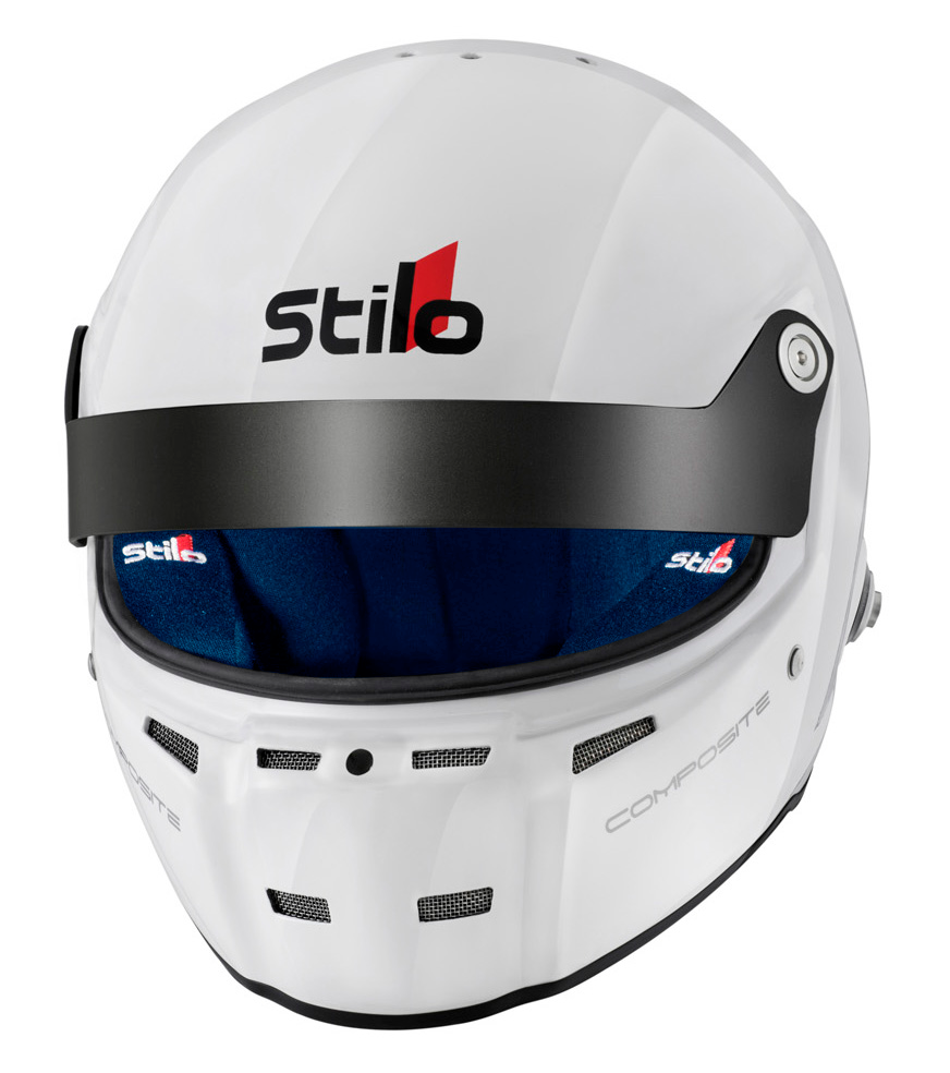 STILO AA0712AG2T610102 Шолом закритий для автоспорту ST5GT N COMPOSITE, HANS, SA2020 / FIA, білий / синій, р-р 61 Photo-0