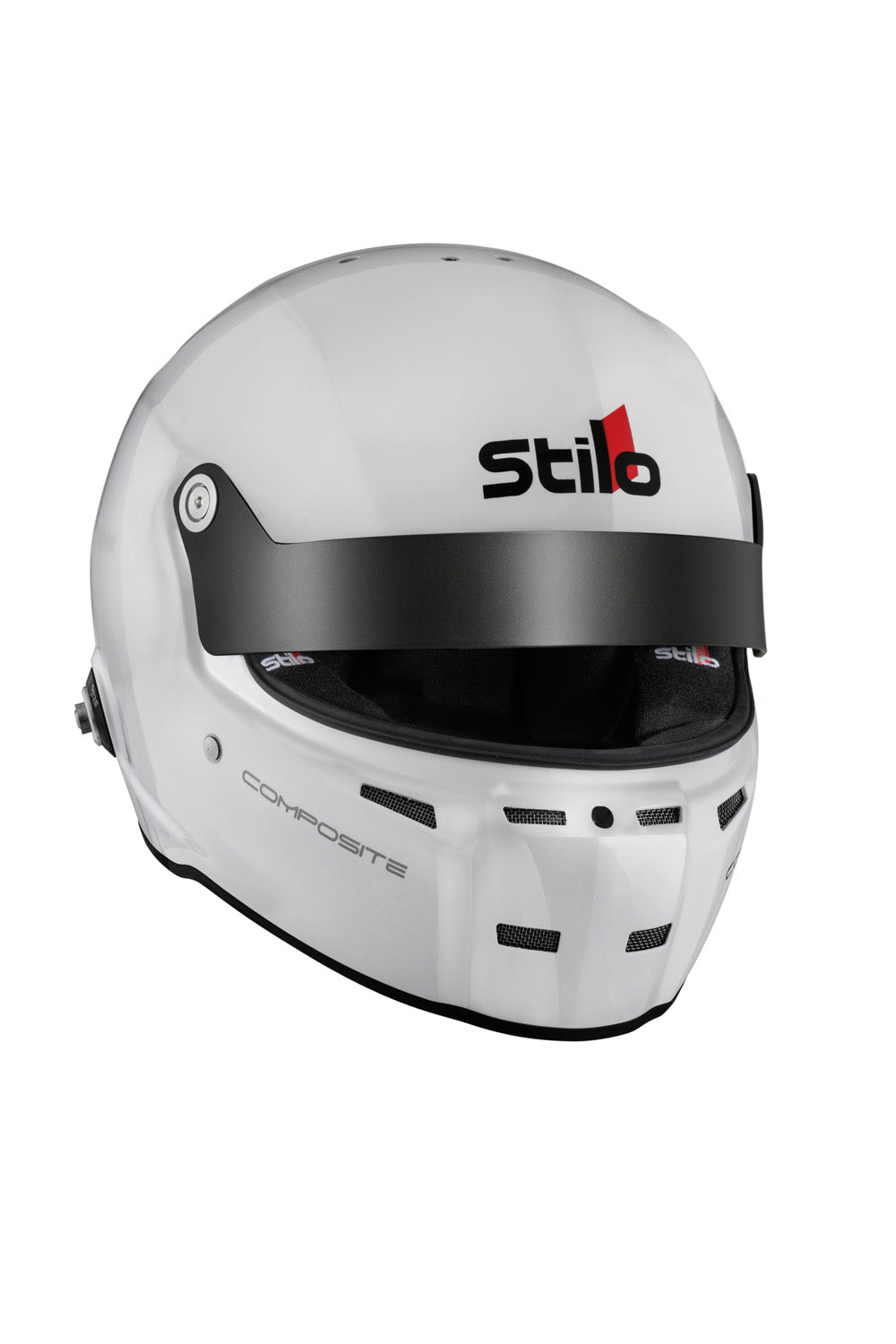 STILO AA0712AG2T600101 Шолом закритий для автоспорту ST5GT N COMPOSITE, HANS, SA2020 / FIA, білий / чорний, р-р 60 Photo-1