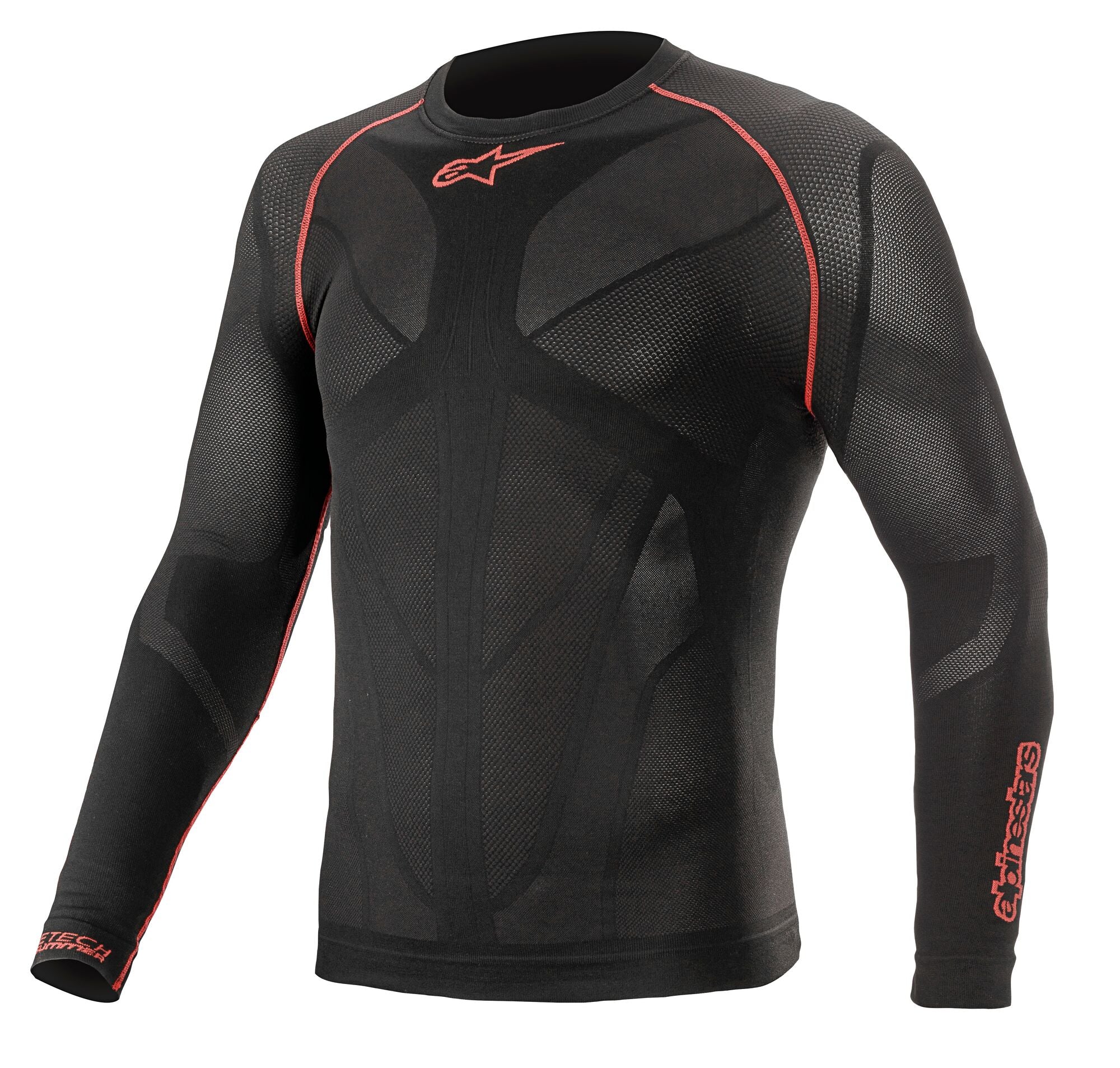 ALPINESTARS 4752521_13_XS/S Майка/футболка для картингу RIDE TECH V2, з довжин. рукавом, черн./червоний, Розмір XS/S Photo-0