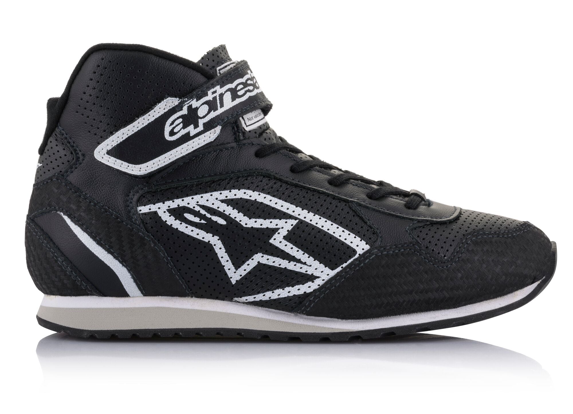 ALPINESTARS 2719021_12_7 Черевики/взуття для механіка RADAR, FIA 8856-2018, чорний/білий, Розмір 39 Photo-1