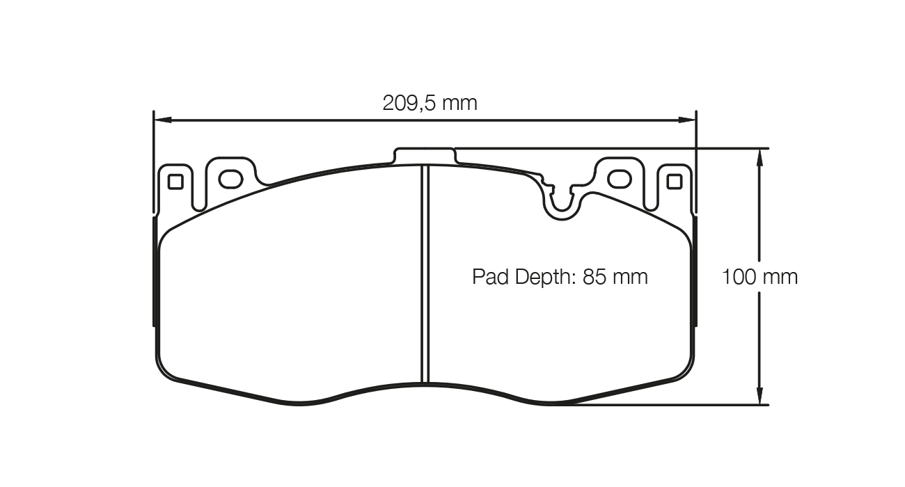 PAGID 4935-RSC1 Передні гальмівні колодки RSC1 BMW M5 [F10] / M6 [F13] [керамічні гальма] Photo-1 