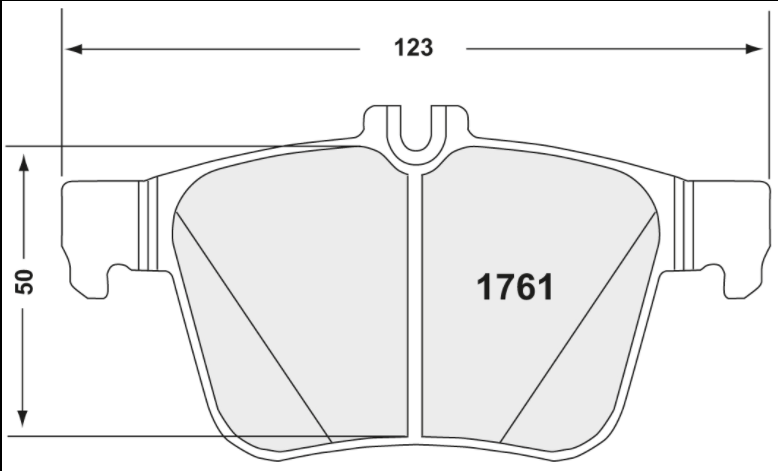 PFC 1761.10 Задні гальмівні колодки Z-RATED для VW Golf GTI / Golf R (Mk7) / SKODA Octavia RS 2012-2025 Photo-0