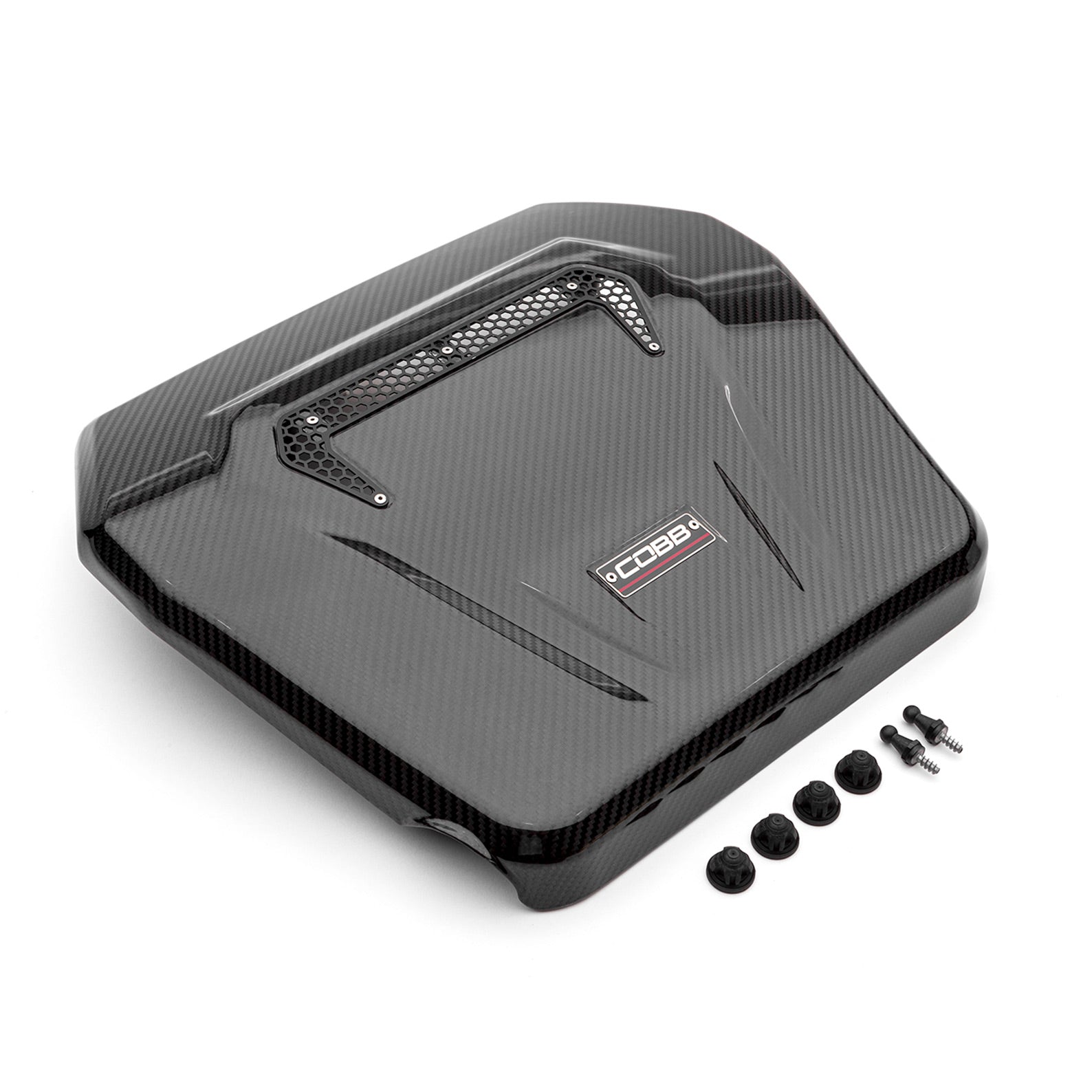 COBB 4V2600 Кришка двигуна REDLINE (карбон) для WV Golf GTI/R (Mk7/Mk7.5/Mk8) / AUDI A3/S3 (8V) Photo-0