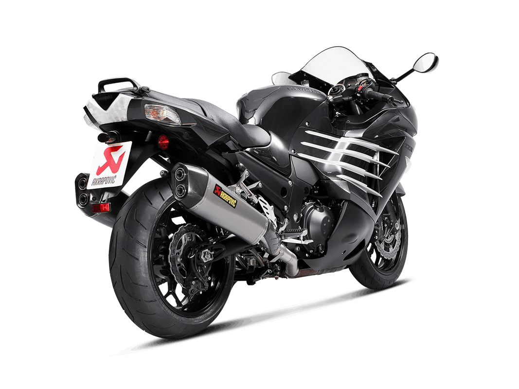 AKRAPOVIC s-K14SO6-HZAAT Вихлопна система Slip-On Line (Titanium) Kawasaki ZZR 1400, ZX14R 2016-2021 Photo-2