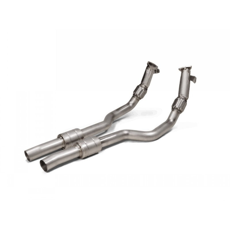 AKRAPOVIC L-AU/SS/8/1 Лінк-пайпи (нержавіюча сталь) для AUDI RS6 Avant / RS7 Sportback Performance (C8) - OPF/GPF 2023+ Photo-0