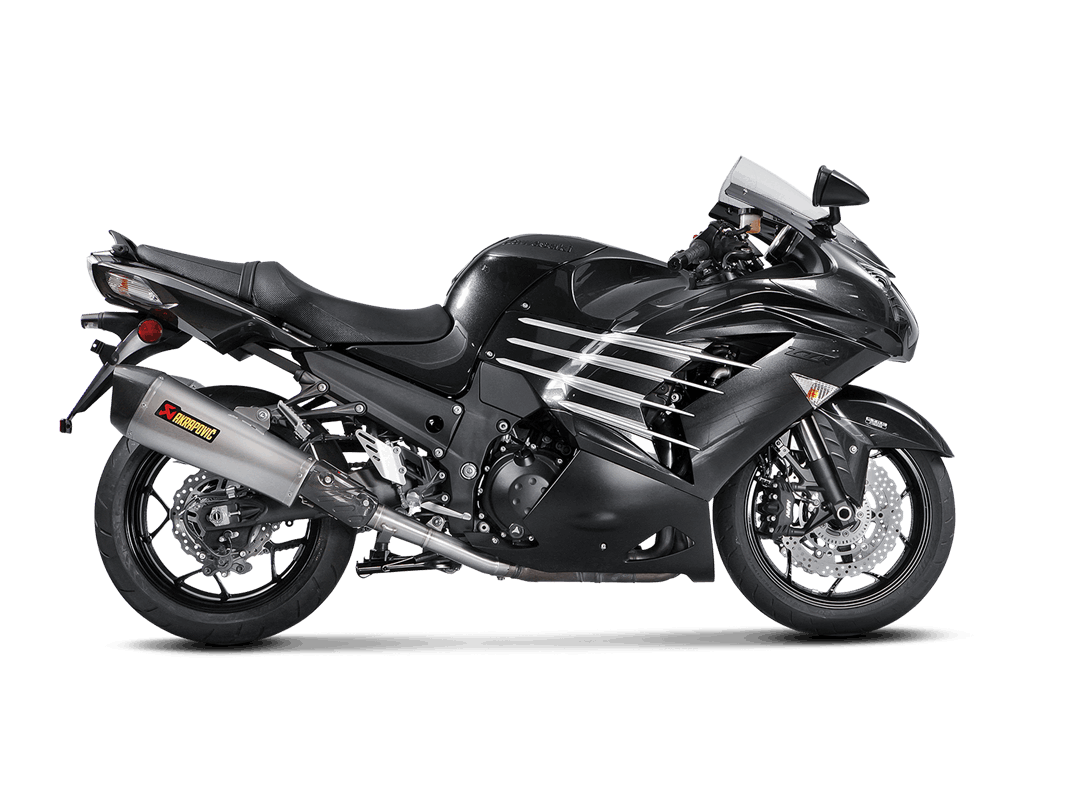 AKRAPOVIC s-K14SO6-HZAAT Вихлопна система Slip-On Line (Titanium) Kawasaki ZZR 1400, ZX14R 2016-2021 Photo-1