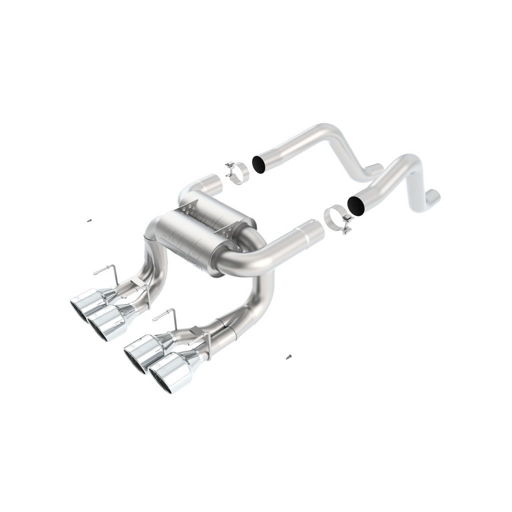 BORLA 11822 Вихлопна система Axle-Back ATAK для CHEVROLET Corvette C6 Z06 / ZR1 V8 (6.2L / 7.0L) з механічною коробкою передач, задній привід 2006–2013 Photo-0