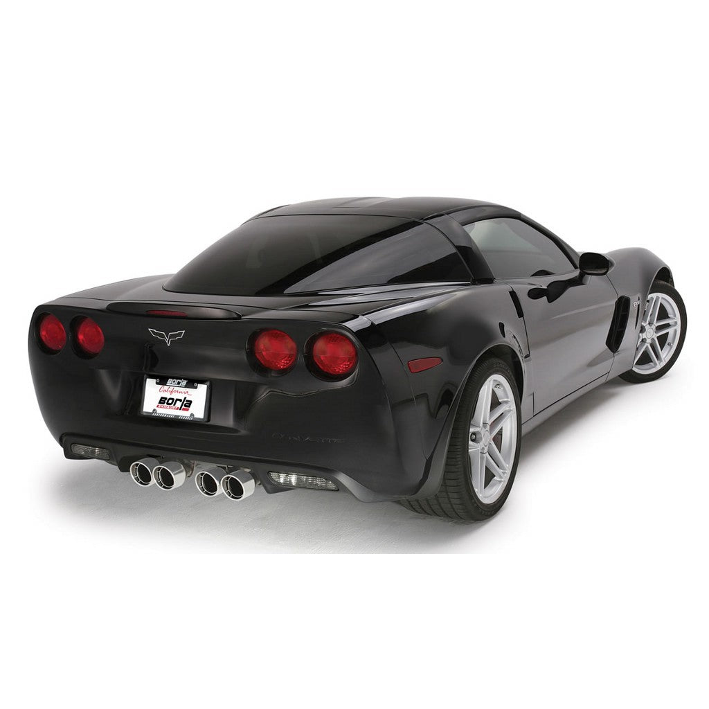 BORLA 11822 Вихлопна система Axle-Back ATAK для CHEVROLET Corvette C6 Z06 / ZR1 V8 (6.2L / 7.0L) з механічною коробкою передач, задній привід 2006–2013 Photo-1