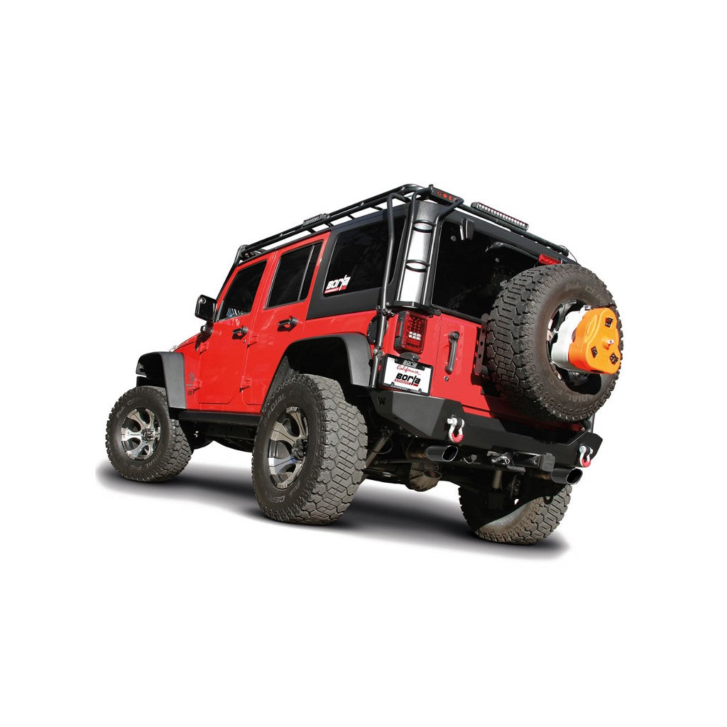BORLA 11834BC Задній глушник Rear Section Wrangler 2012-2013 Touring, Black Chrome Tips Photo-1