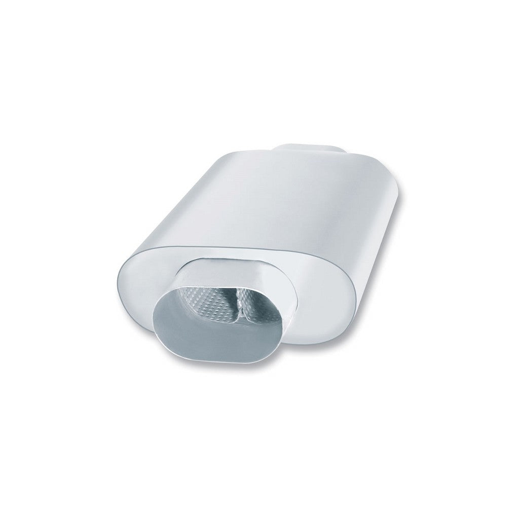 BORLA 40536 Гоночний глушник XR-1 Series Slim Line 3.5", овальна труба, центр-центр 12"x3"x7.88" Photo-0