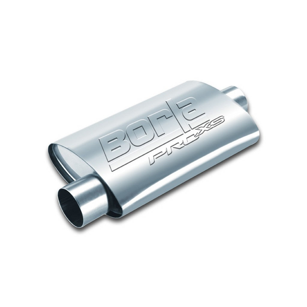 BORLA 40659 Глушник ProXS, зміщена овальна вихідна труба 2,5" вхід / вихід, 14" x 4,25" x 7,88" Photo-0
