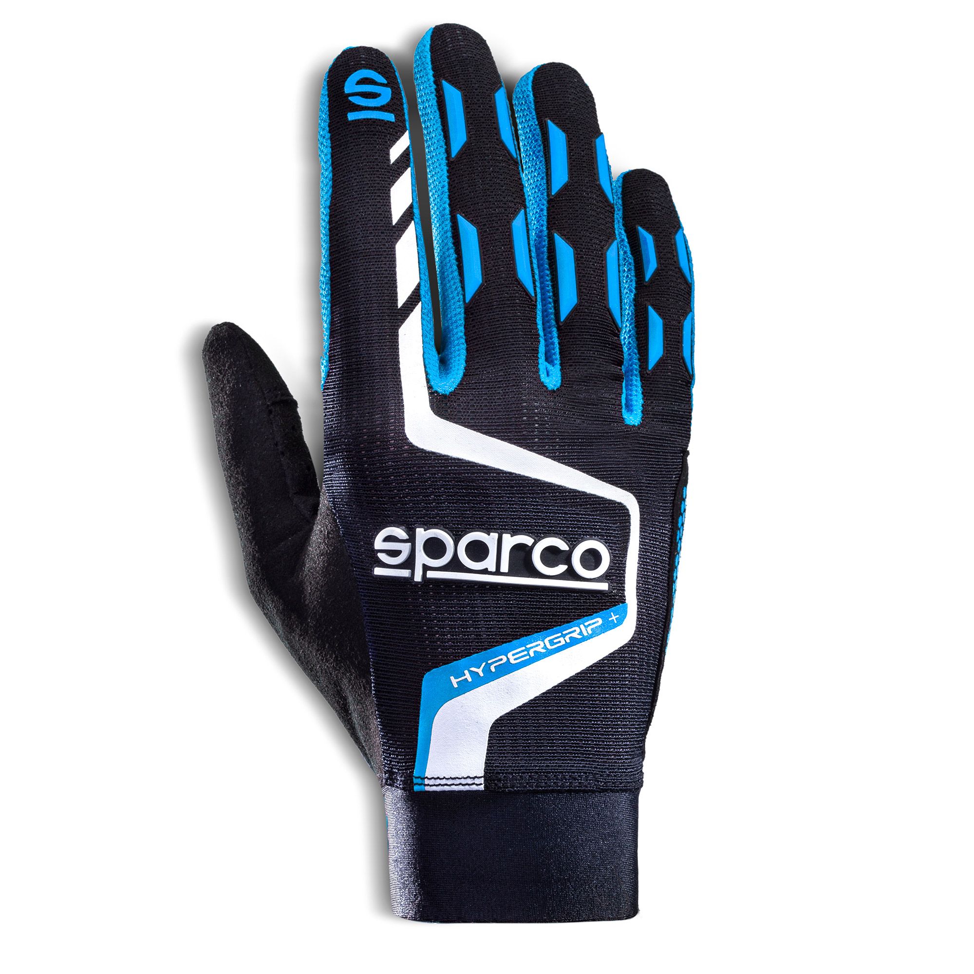 SPARCO 00209510nraz рукавички для автосимуляторів HYPERGRIP, чорний / синій, р-р 10 Photo-0