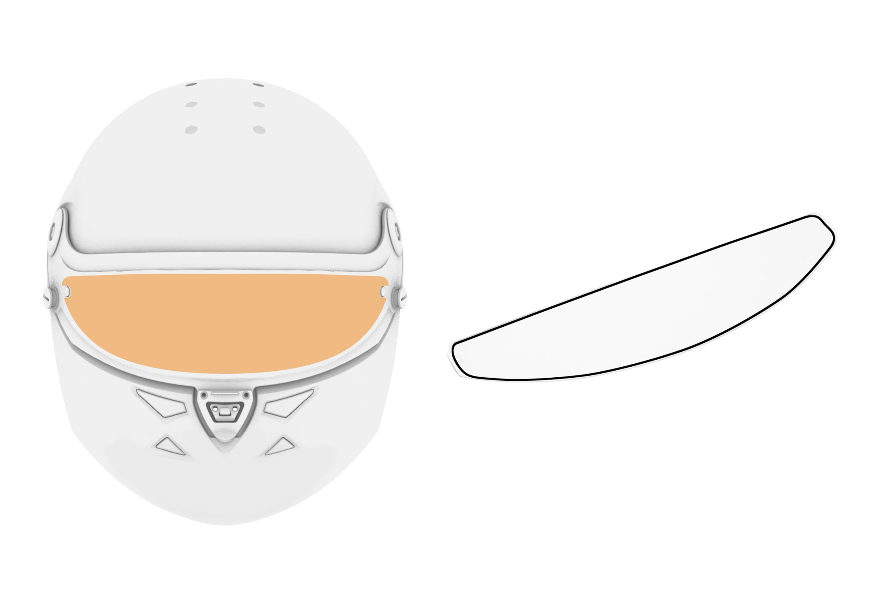 SCHUBERTH 1010008044 лінза на Візор проти запотівання для шолома SP1/SF2 / SF3, антифог Photo-0