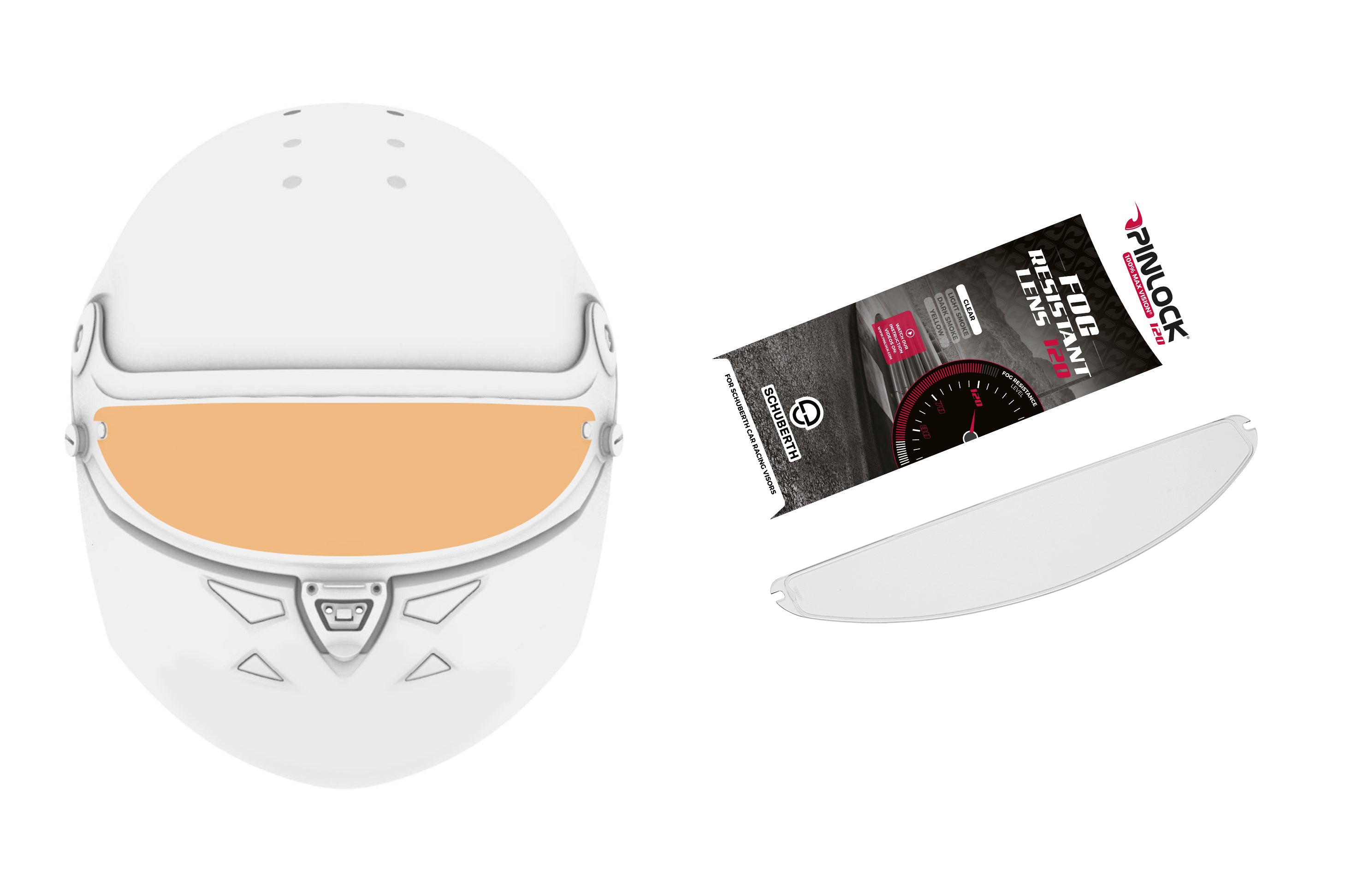 SCHUBERTH 1010008086 Пінлок на Візор шолома SP1 / SF2/ SF3, лінза антифог 120 Photo-0