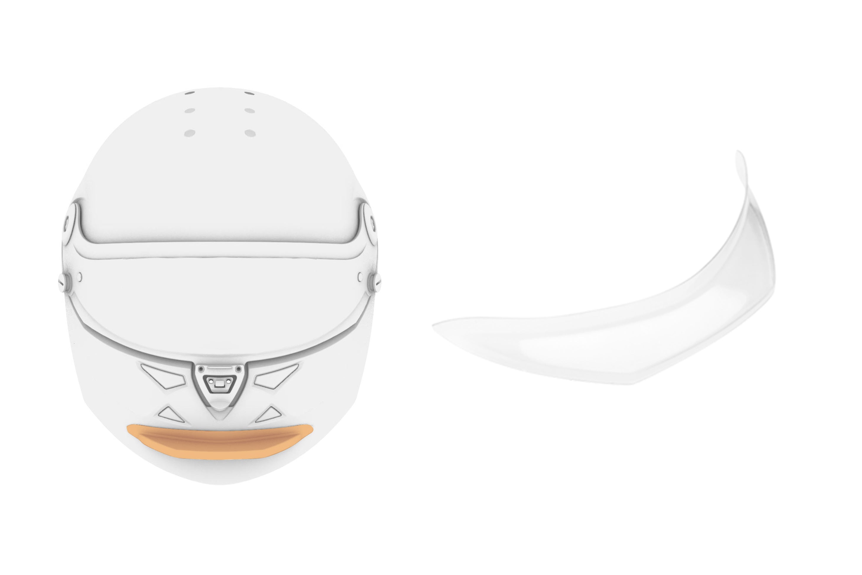 SCHUBERTH 1010008092 Нижній спойлер для шолома SF3/ SP1, прозорий Photo-0