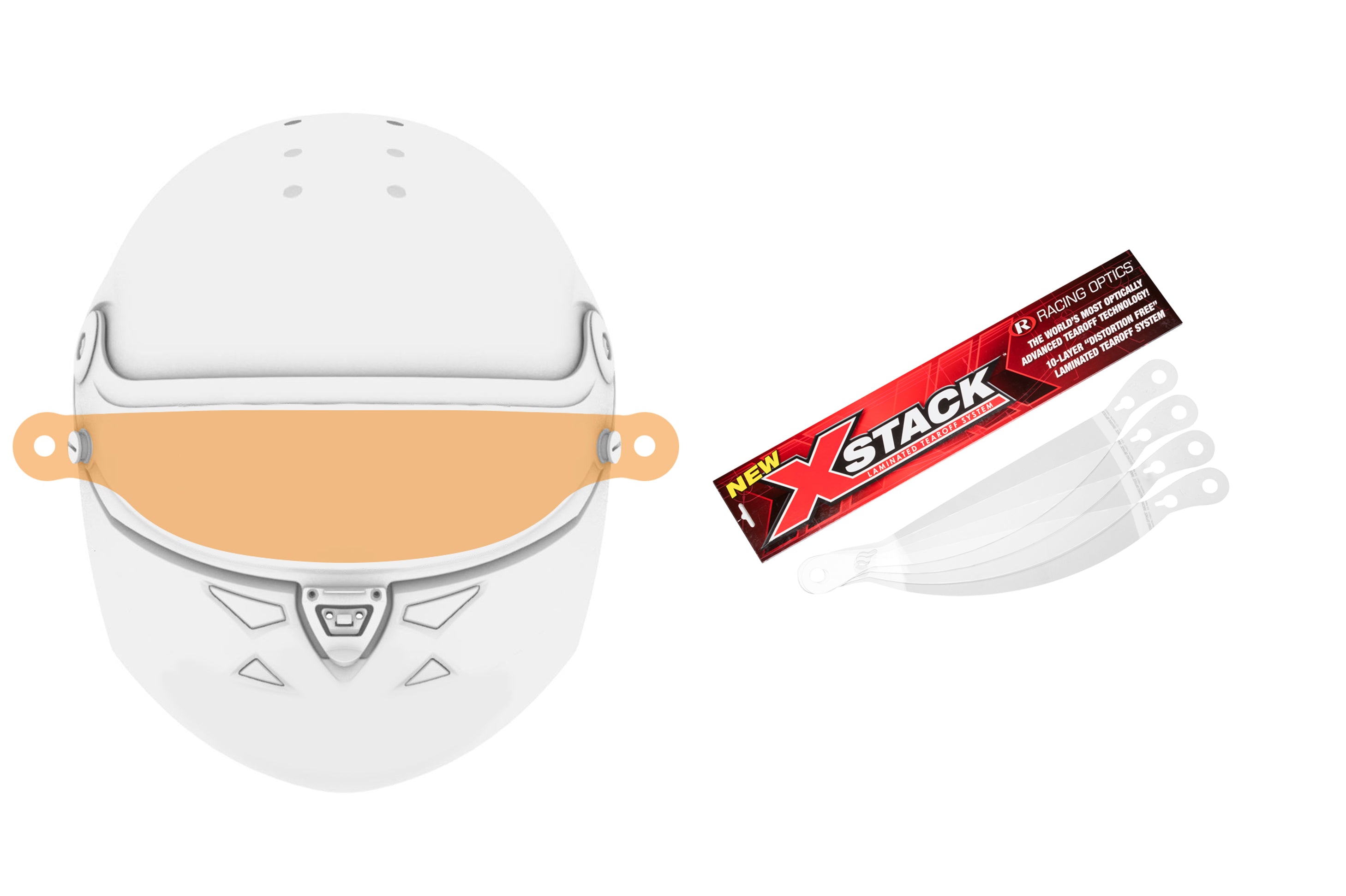 SCHUBERTH 1010003318 Відривні плівки X-Stack для шолома SP1/SF2/SF3, к-кт 4x3, 4 мм Photo-0
