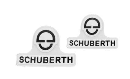 SCHUBERTH 1010008075 комплект логотипів Schuberth для SF3 / SP1, 2 шт. Photo-0