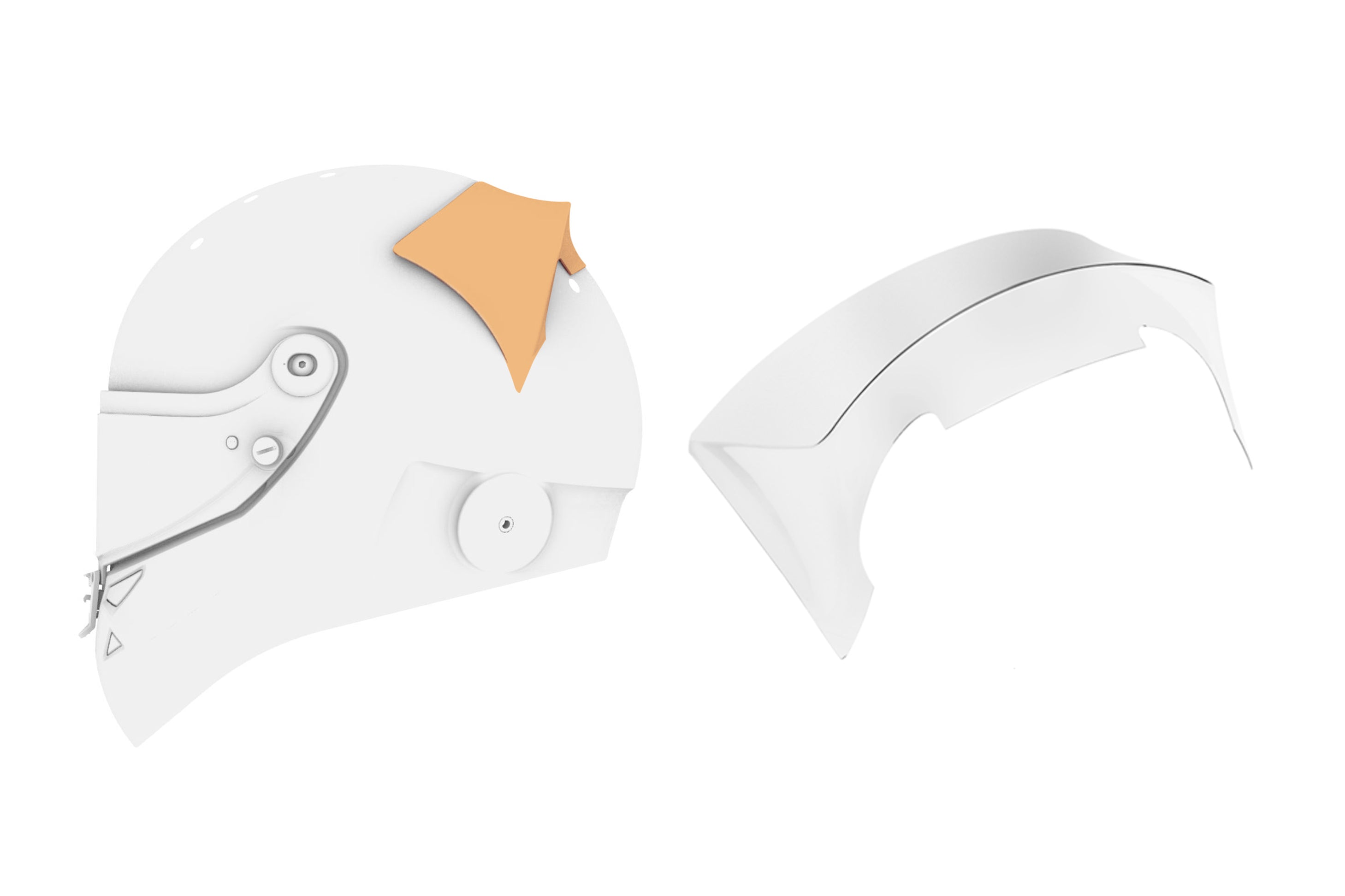 SCHUBERTH 1010008091 верхній спойлер для шолома SF3/ SP1, прозорий Photo-0