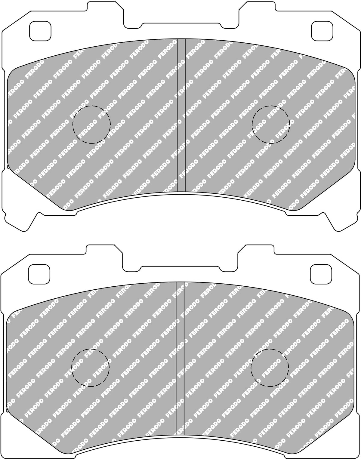 FERODO FCP5261H Передні гальмівні колодки DS2500 для TOYOTA GR Yaris (GXPA16) / GR Corolla (E210) Photo-0