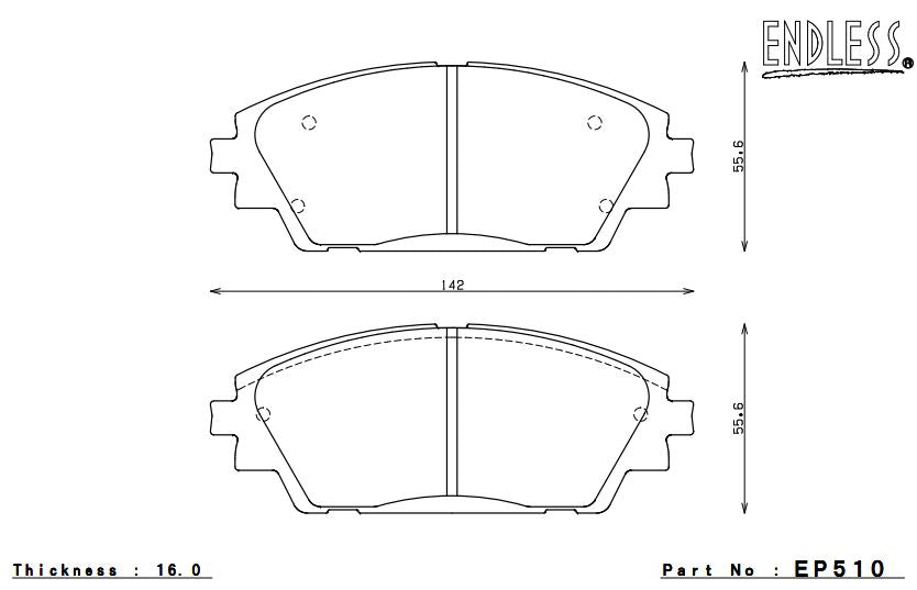 ENDLESS EP510SSY Гальмівні колодки Photo-0