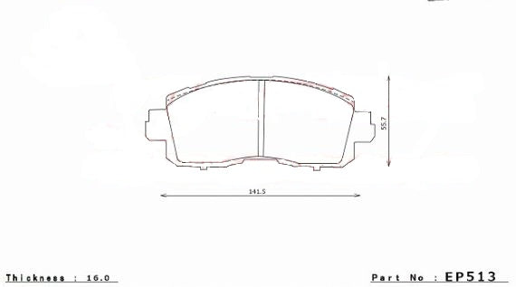 ENDLESS EP513SSY Гальмівні колодки Photo-0