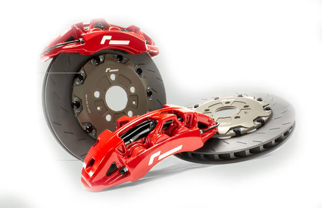 RACINGLINE VWR650000-RED Гальмівний комплект STAGE 3 (Диск 380мм x 32мм, червоний супорт) для VW Golf 7/7.5 R/ Golf 8 GTI Photo-1