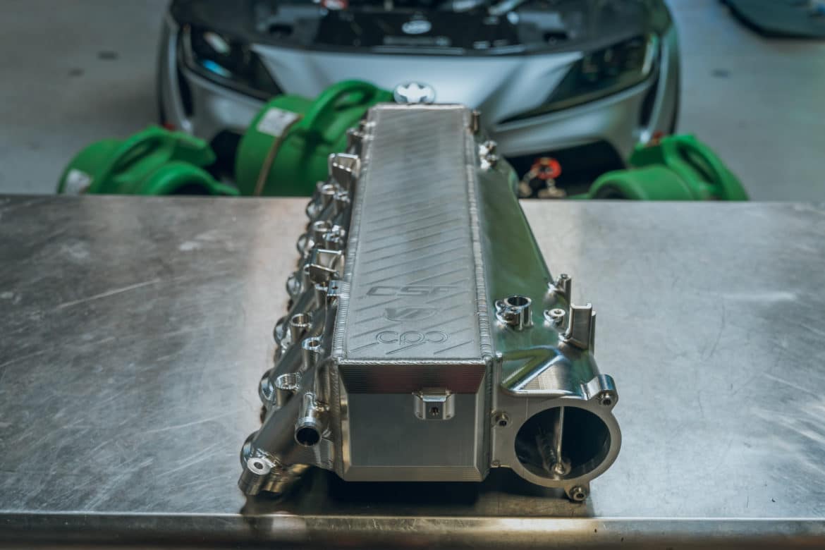 CSF 8200C Впускний колектор Charge-Air (колір під замовлення) для TOYOTA GR Supra 3.0L (A91) / BMW Z4 (G29) B58 engine Photo-1