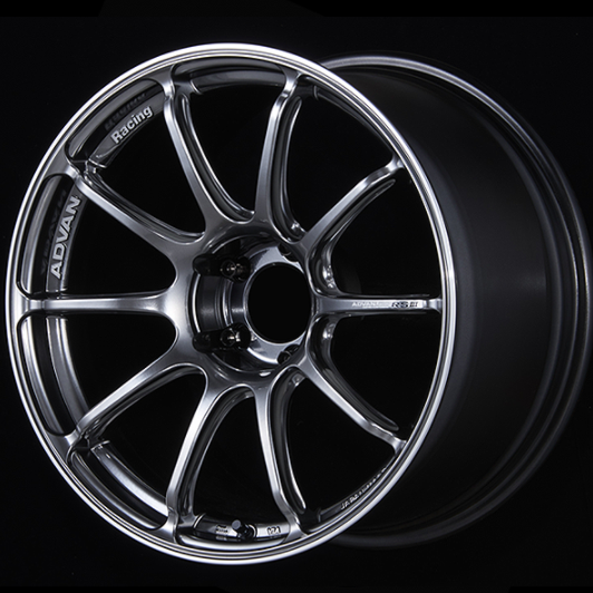 ADVAN YA39H38MHBR Колісний диск V4287 RSIII 19X8.5 ET38 5-112 RACING HYPER BLACK & RING Photo-0