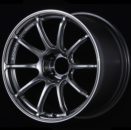 ADVAN YA38G45MHBR колісний диск V3736 RSIII 18x8. 0 ET45 5-112 RACING HYPER BLACK & RING Photo-0