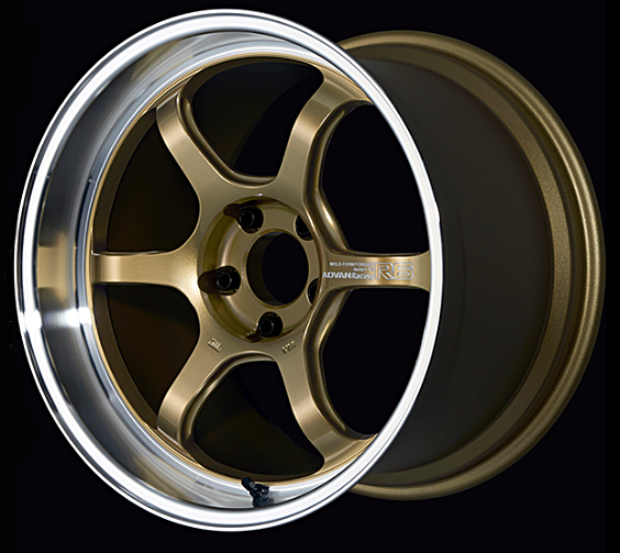 ADVAN YA68L15EMBZ колісний диск V4527 R6 18x10. 5 ET15 5-114. 3 MACHINING & RACING BRASS GOLD Photo-0
