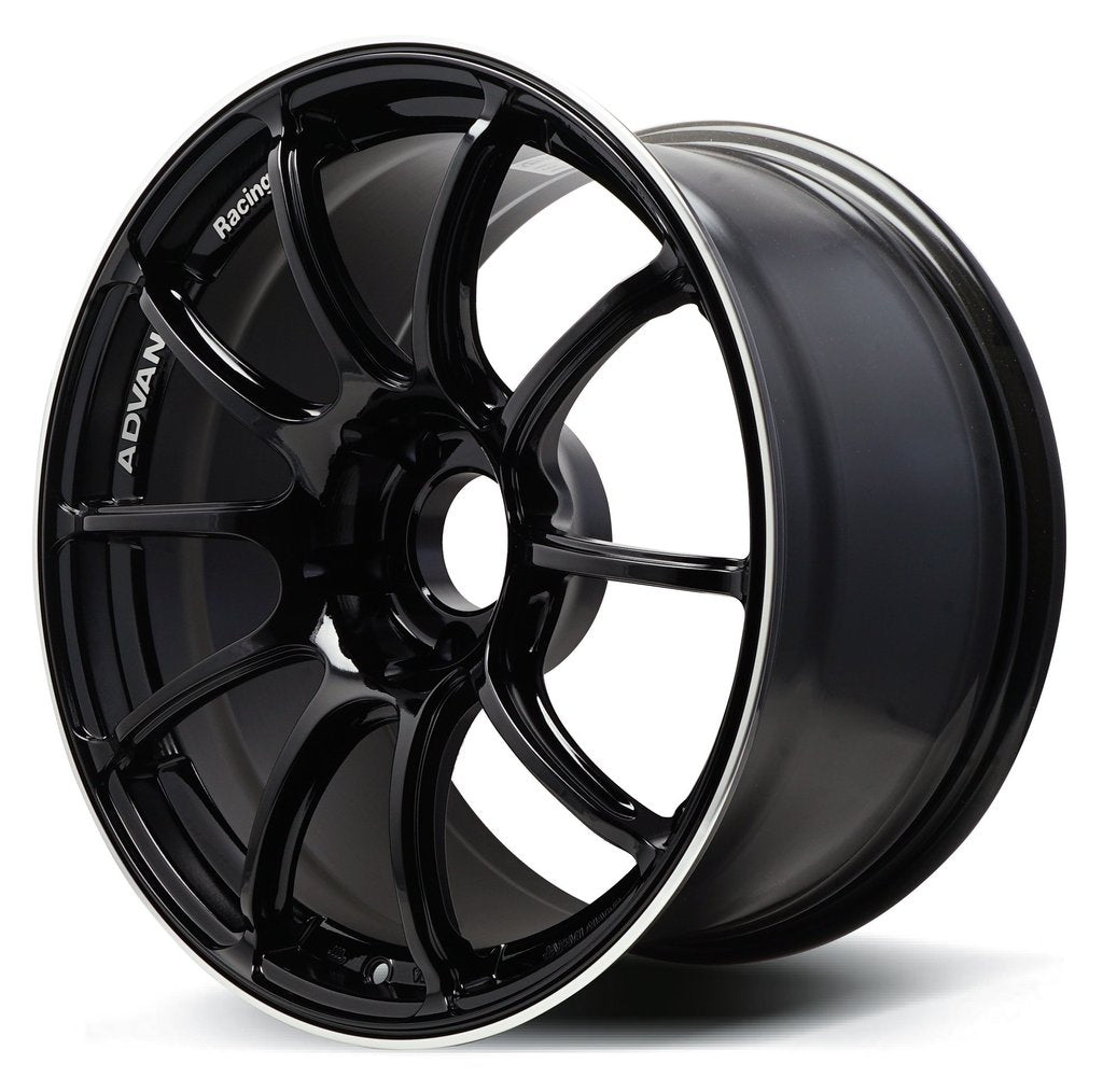 ADVAN YAZ9I25EB колісний диск V1935 RZII 19X9.0 ET25 5-114. 3 RACING GLOSS BLACK & RING Photo-0