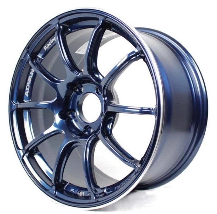 ADVAN Yaz9i45ee колісний диск V1927 RZII 19X9.0 ET45 5-114. 3 RACING INDIGO BLUE & RING Photo-0